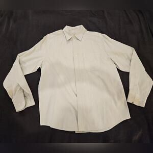 Eddie Bauer Long Sleeve Button Down Dress Shirt (Light Green)